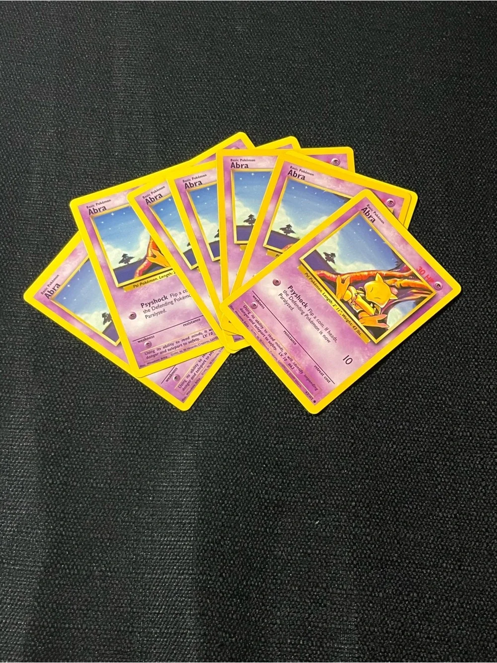 abra card pokemon Trading Game Gym Heroes Common Sabrina's #91 Retreat Cost Abra - Base Set (Shadowless)